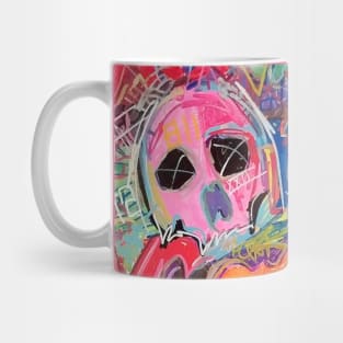 Pink Skull Graffiti Mug